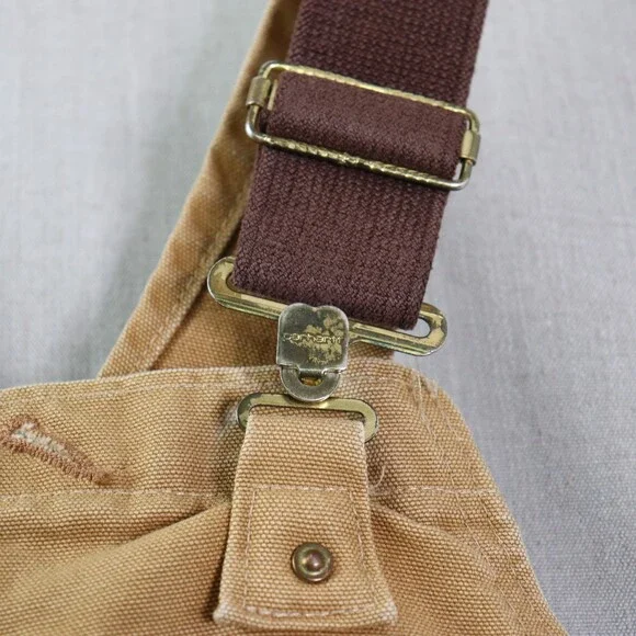 Vintage Carhartt Duck Overalls Men’s 42x30 Brown Workwear USA Made Distressed - Picture 5 of 16